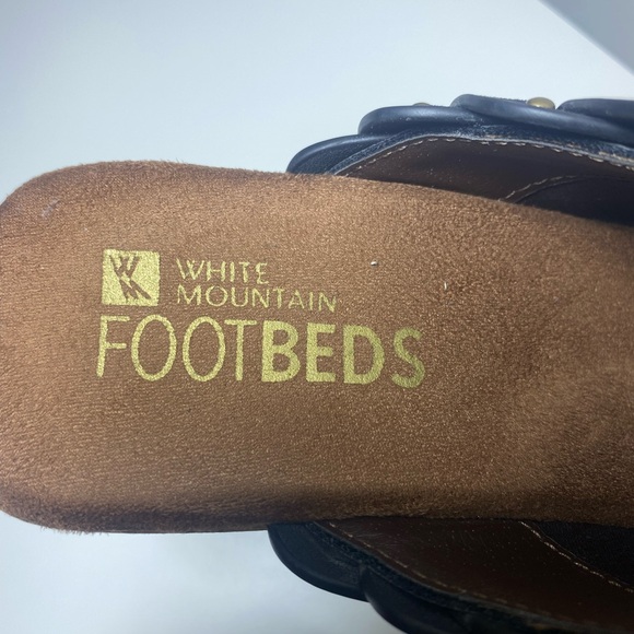 WHITE MOUNTAIN Woman Shoes Toss Up Footbeds Clog size 9M Black Platform… - Picture 4 of 10